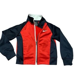 Nike Toddler Navy and Red Track Jacket Size 2T Like New Athletic Sporty